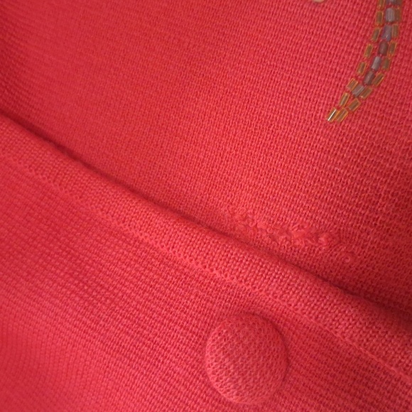 Vintage Lucia Made In Italy Wool 3 Pc. Knit Hand Embroidered Sweater/Skirt Set - Picture 9 of 17